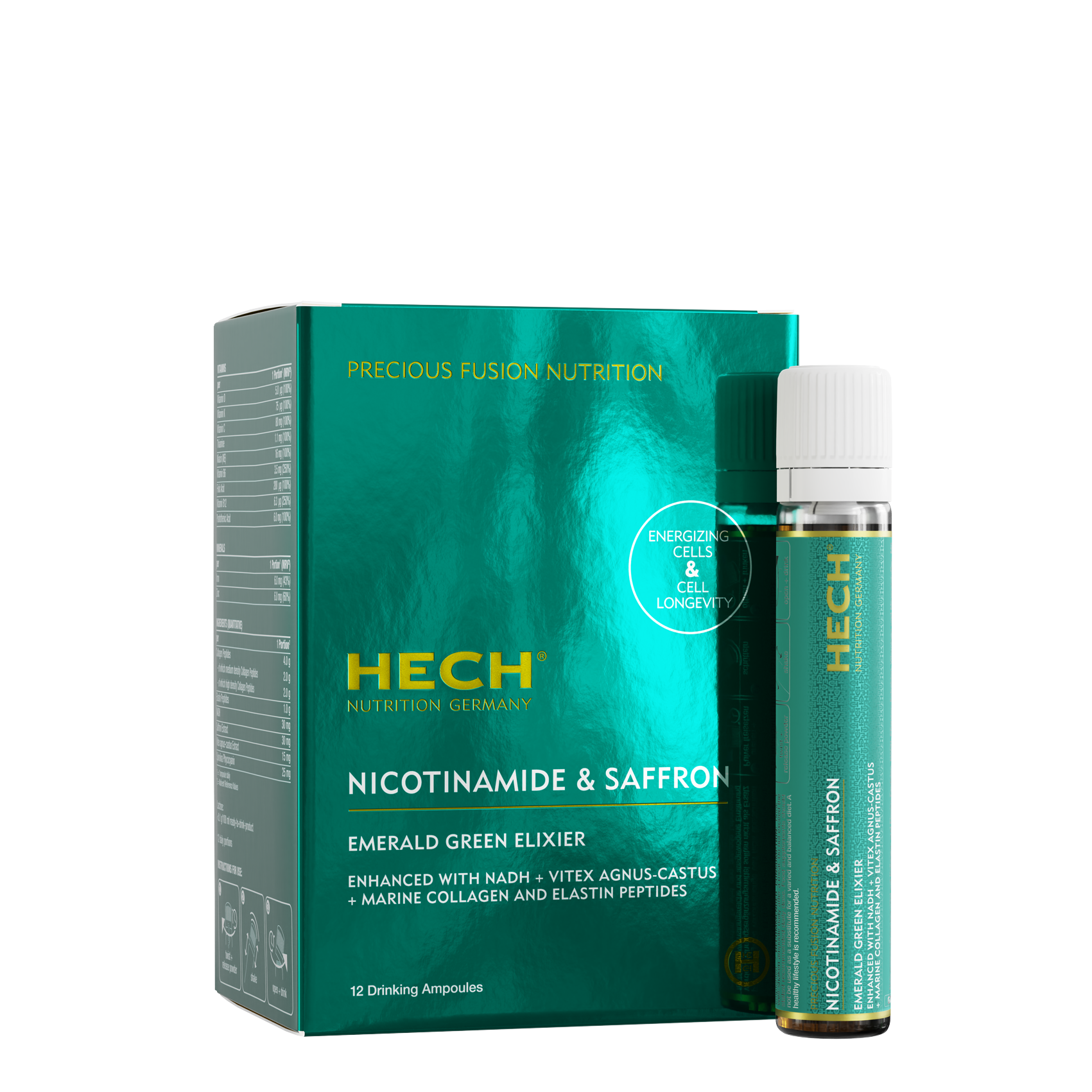 HECH® NICOTINAMIDE & SAFFRON - EMERALD GREEN ELIXIER