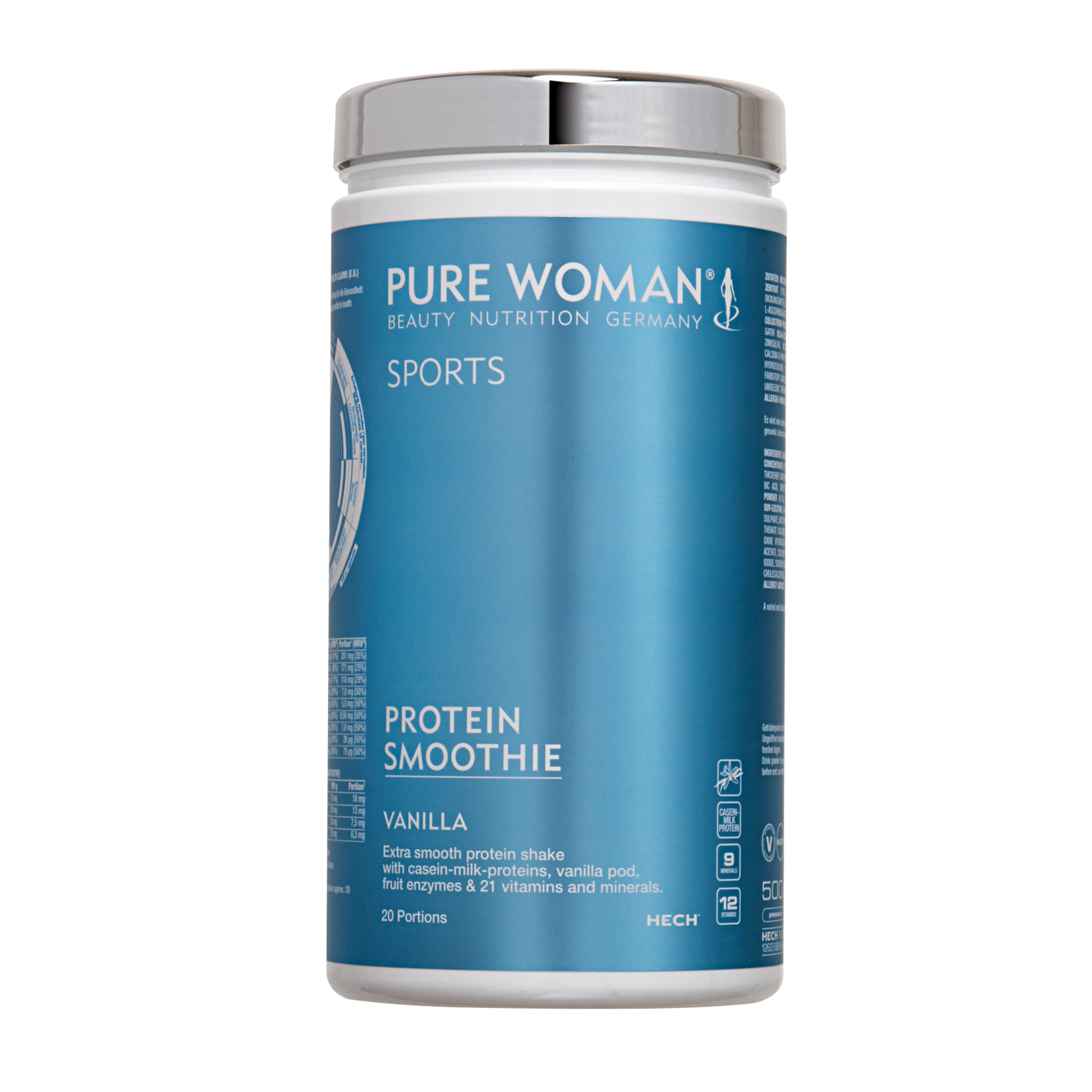 HECH PureWoman Sports Protein Smoothie Vanille in einer 500g Dose